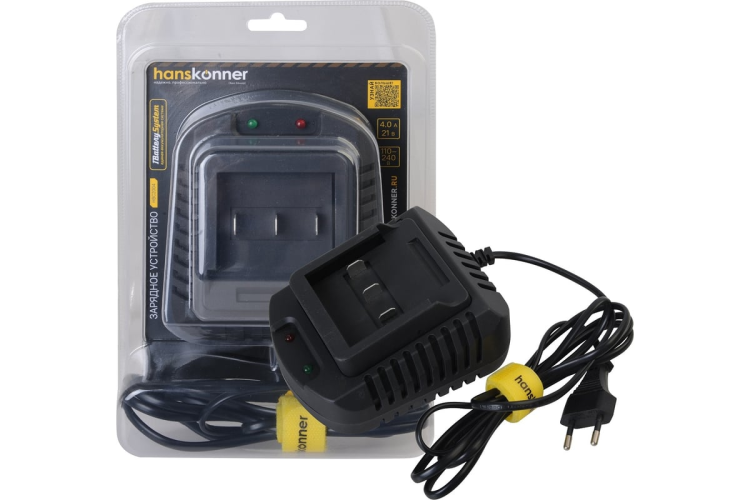 Зарядное устройство Hanskonner Platinum HBC2004 18В, 4.0А, блистер