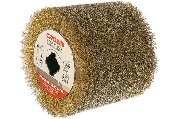 Щетка стальная 110х100х19 мм CROWN CAQ-V11003