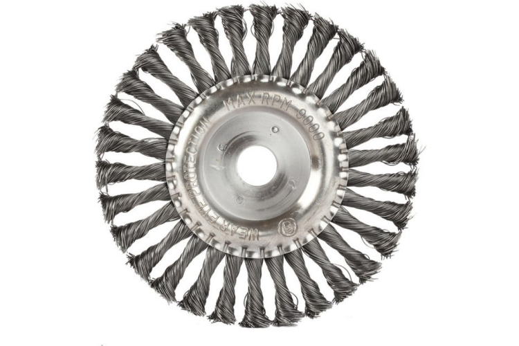 Щетка PATRIOT круглая 180ммх22,23мм витая проволок