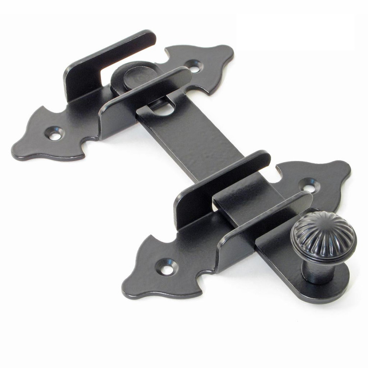 Щеколда малая НОЭЗ ЩМ-120-SL черный матовый (15)