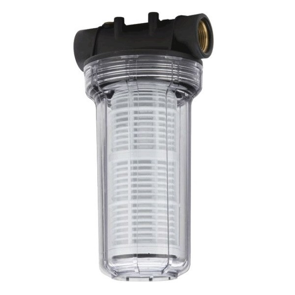 Фильтр для защиты насоса от тв.включ. более 0,04мм, 250 мм, объем 2 л. 1х1&quot;