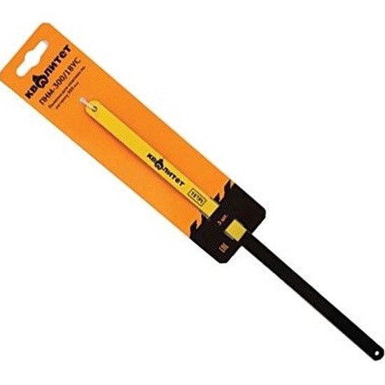 Полотно для ножовки по металлу Квалитет 300 мм 18TPI 3 шт. ПНМ-300/18УС