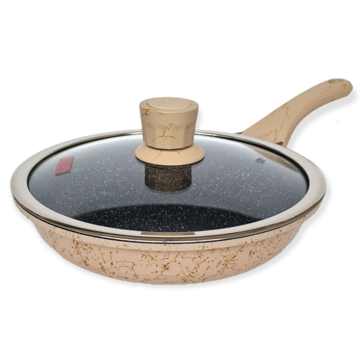 Сковорода бежевая F-5226 /шт12