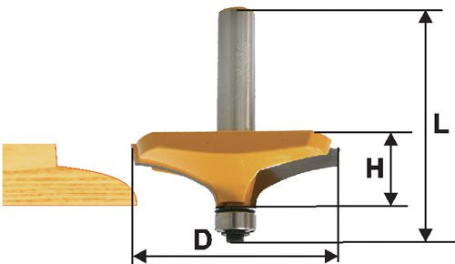 Фреза фигирейная горизонтальная ф63,5х19мм хв 12мм