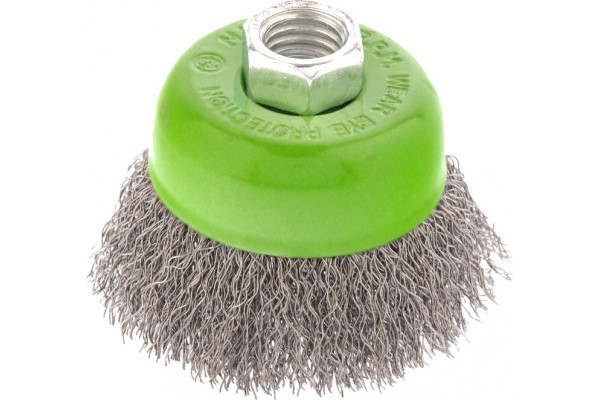 Щетка чашка (65 мм; М14; витая проволока 0.3 мм) для УШМ СИБРТЕХ 746037