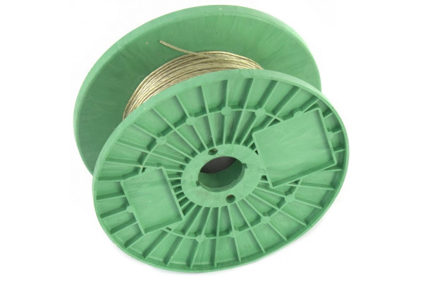 Трос металлополимерный прозрачный ПР-2.0, толщина 2,0 мм, катушка 1м.п., Россия// Сибртех