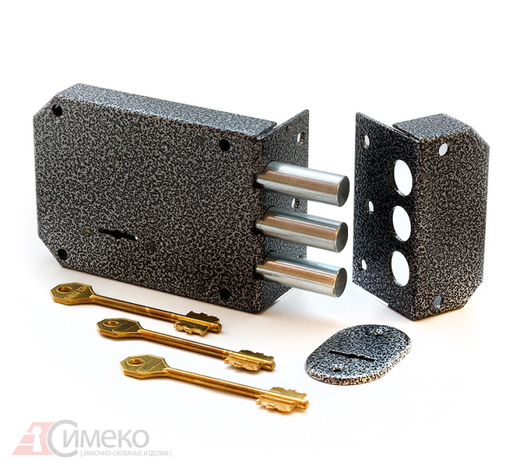 Замок накладной БИФ ЗН-3*З (ф18мм) Симеко