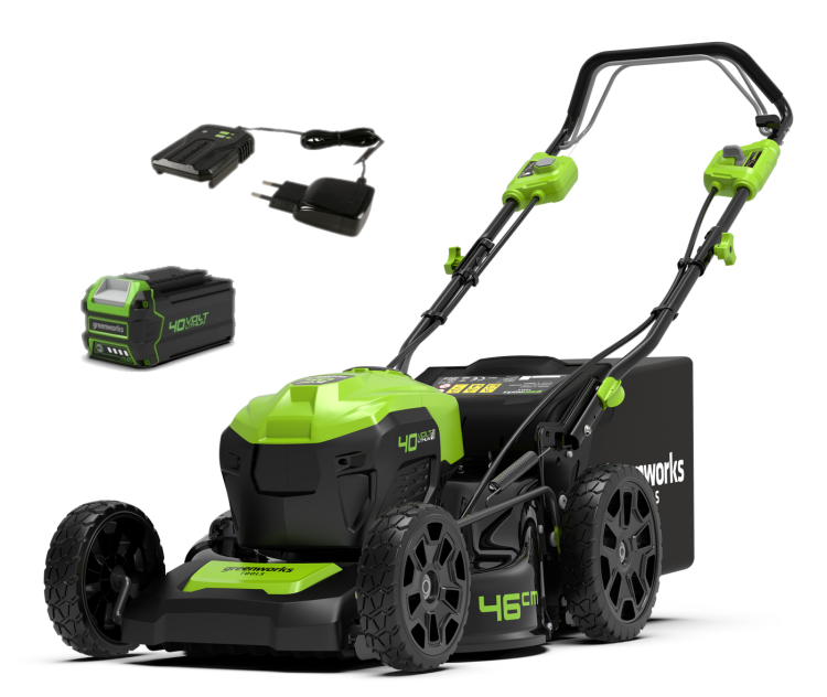 Газонокосилка аккумуляторная Greenworks GD40LM46SPK4 2506807UB