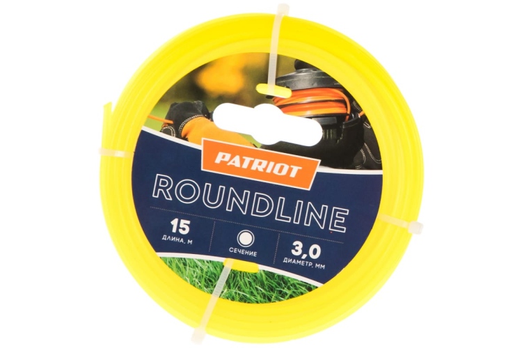 Леска Patriot Roundline D 3,0 мм L 15м блистер