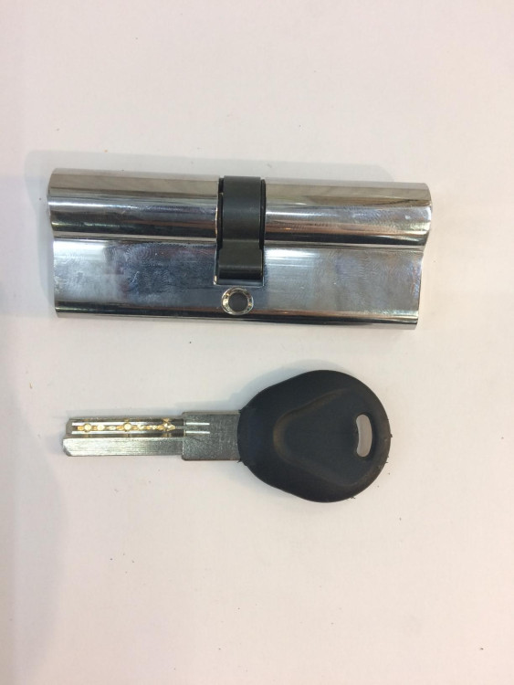 МЦ "Евродверь" Стандарт 90мм (35х55х12мм) 5кл CP (Аналог МЦ Master Lock)