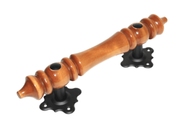 Ручка-скоба "Домарт" 270мм декоративная мод.19 темная (черный) (10)