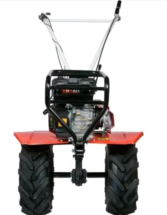 Мотоблок бензиновый BRAIT МБ4W | 7.8 л.с | колеса 19*7-8 Extreme, 4 вперед/2 назад, чугунный реду