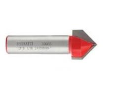 Фреза пазовая гальтельная V-образ. 25.4, 90°,хв.12мм