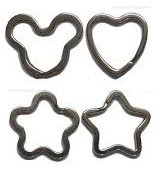 Кольцо д/кл фигурное "овал"