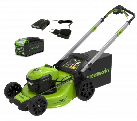 Газонокосилка аккумуляторная Greenworks GD40LM48SPK4 2517407UB