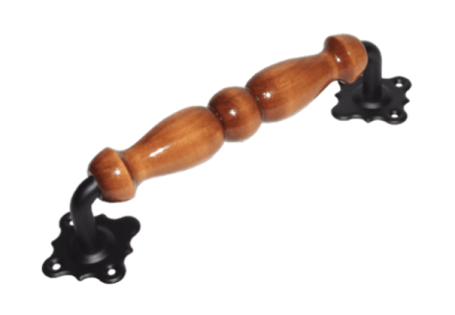 Ручка-скоба "Домарт" 280мм декоративная мод.12 (черный) (10)