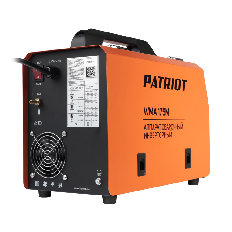 Сварочный полуавтомат инверторный PATRIOT Wma 175M Mig/Mag/Mma
