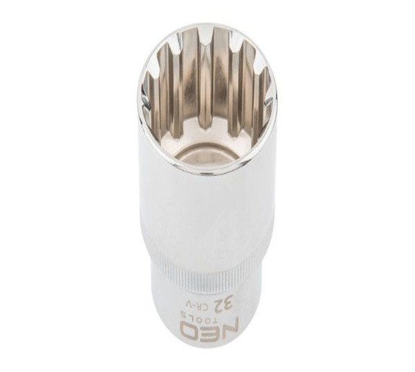 Головка 1/2" 32мм . 12 гранная. CrV Spline, NEO