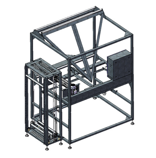 Складыватель (сворачиватель) полурукава из полотна воздушно-пузырчатой пленки HLMJ-1