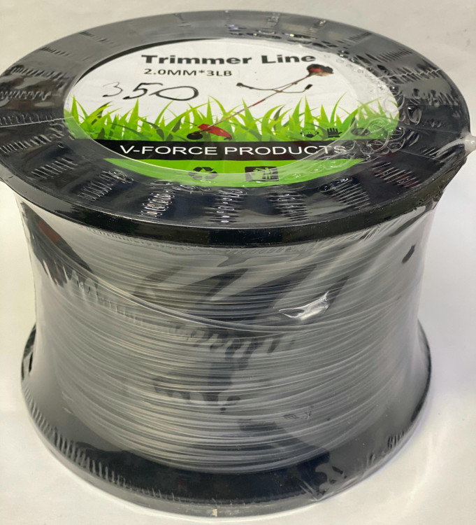 Леска триммерная 2,0мм(350м) (УСИЛЕННАЯ) сечение круг FORCE HOZ