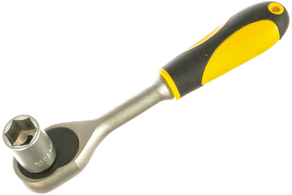 Набор головок + трещотка, 1/4", 11предм, подвес Topex