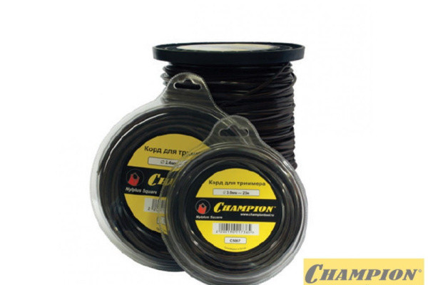 Леска CHAMPION Nylplus Square 2.4мм* 15м (квадрат) C5065