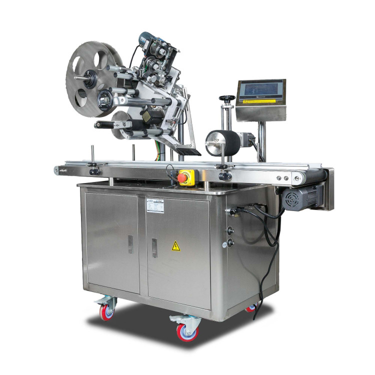 Напольный автоматический этикетировщик для плоских поверхностей с датером HLMT-220D LOW COST