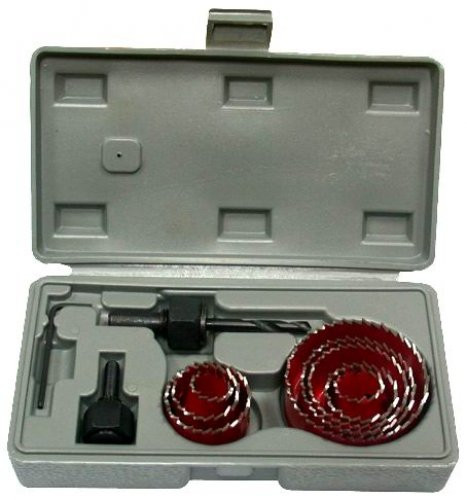 Набор коронок по дереву 11шт.(19,22,30,32,38,44,51,64мм) в кейсе, Энкор