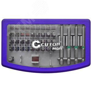 Набор бит в пластиковом боксе "Монтажный", Cutop profi, 42 предмета
