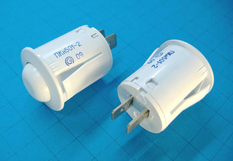 Кнопка подсветки ПКН-501-2 (белая) аналог ПКН-12 01040292