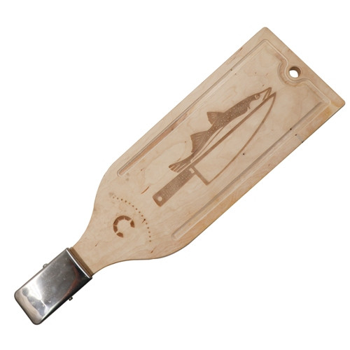 Доска разделочная с прищепкой для рыбы "СЛЕДОПЫТ", 500х150х60, с фаской