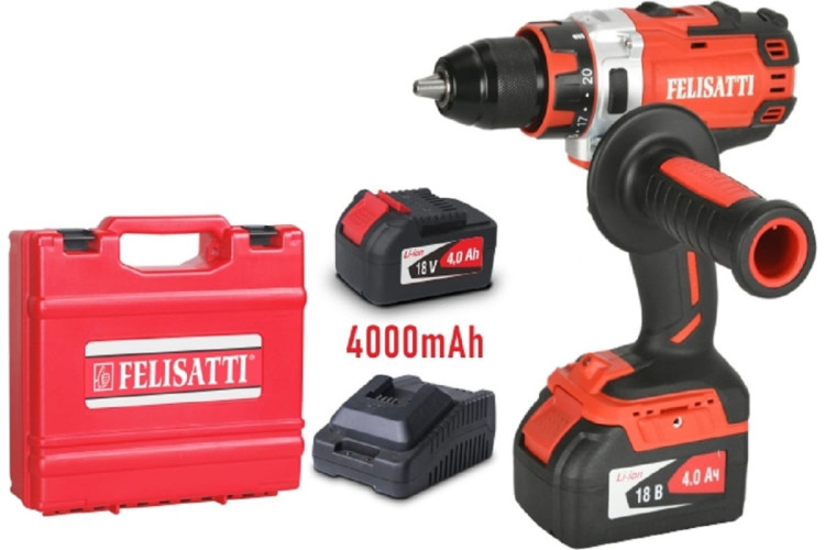 Аккумуляторная дрель FELISATTI ДА-13/18ВК