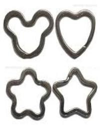 Кольцо д/кл. фигурное "звезда"