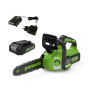 Цепная пила аккумуляторная Greenworks GD24CS30K4 2007007UB
