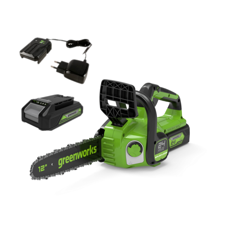 Цепная пила аккумуляторная Greenworks GD24CS30K4 2007007UB