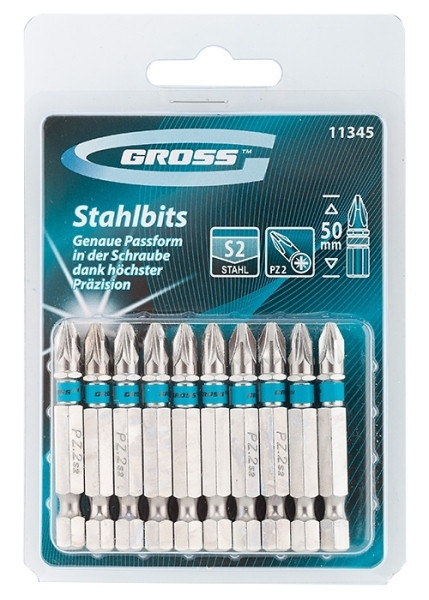 Бита PZ3 50мм сталь S2 Gross 11346g