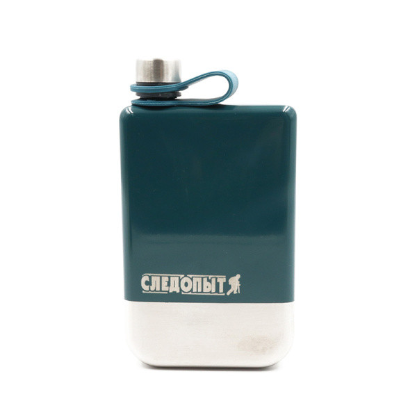 Фляжка «СЛЕДОПЫТ Green Edition – Traveller» зеленая, 230 мл, сталь 304