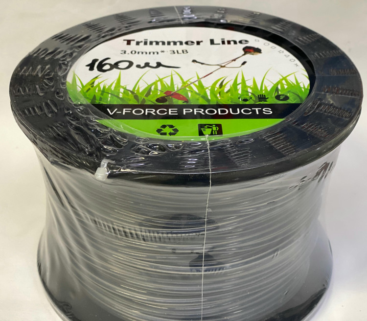 Леска триммерная 3,0мм(160м) (УСИЛЕННАЯ) сечение круг FORCE HOZ