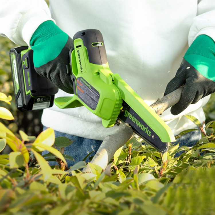 Цепная мини пила аккумуляторная Greenworks GD24CSMNX 2008707