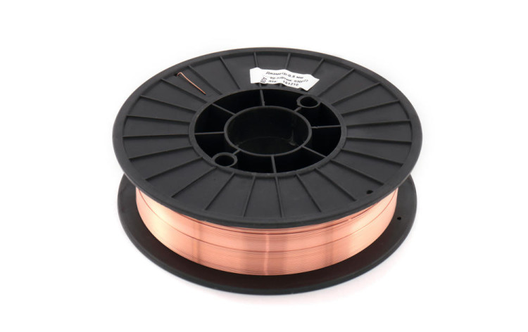 Сварочная проволока ER70S-6 0,8мм/5кг (Омеднённая)