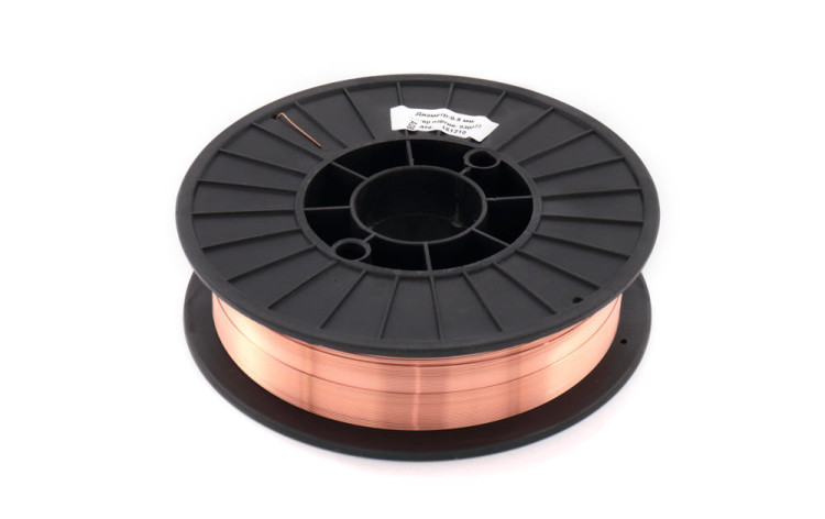 Сварочная проволока ER70S-6 0,8мм/5кг (Омеднённая)