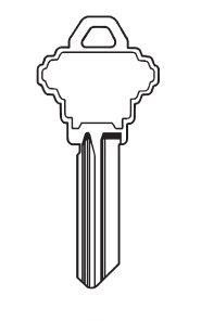 Заготовка для ключа SH5__SH6C__SLG-4 тип англ, КНР