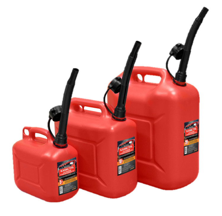Канистра 5л для топлива с крышкой и лейкой REZOIL