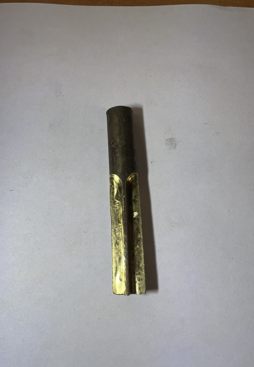 Заготовка ключа KR-12 латунь 12 мм без ручки (для чкаловского замка)