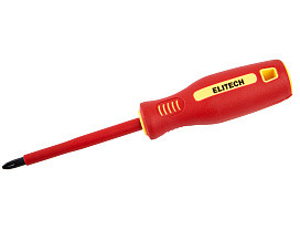 Отвертка PH2x100мм диэлектрическая ELITECH 231203
