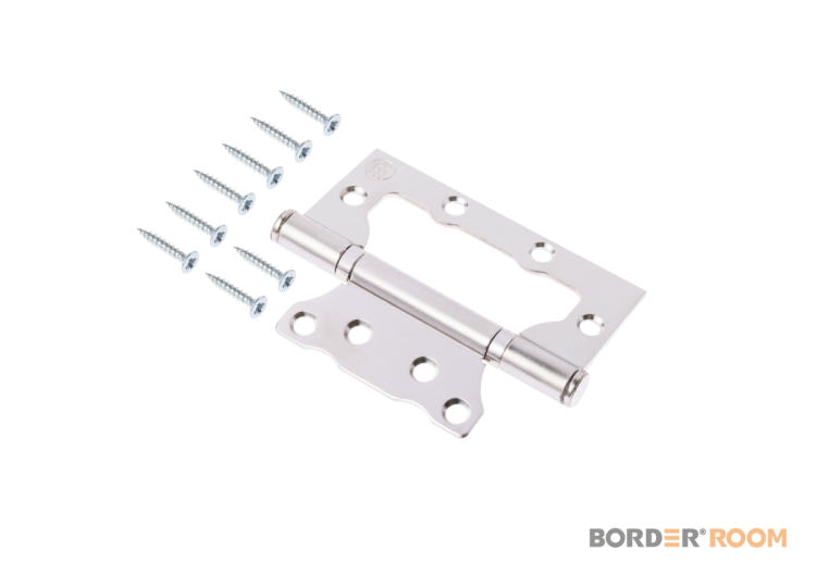 Петля &quot;BORDER&quot; универсальная 100х75х2,5 МАТОВЫЙ НИКЕЛЬ (66023)