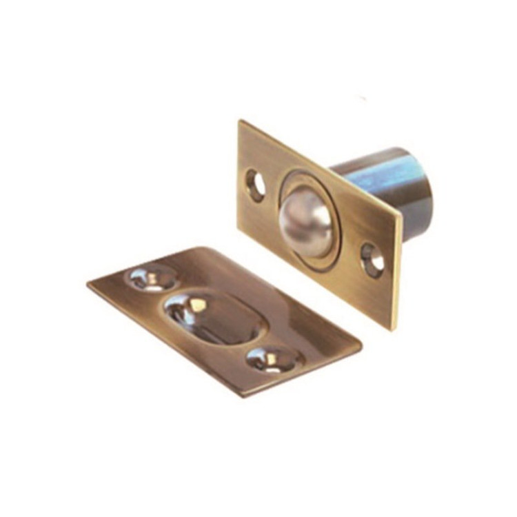 Фиксатор дверной "ШАР" бронза (2; 20)