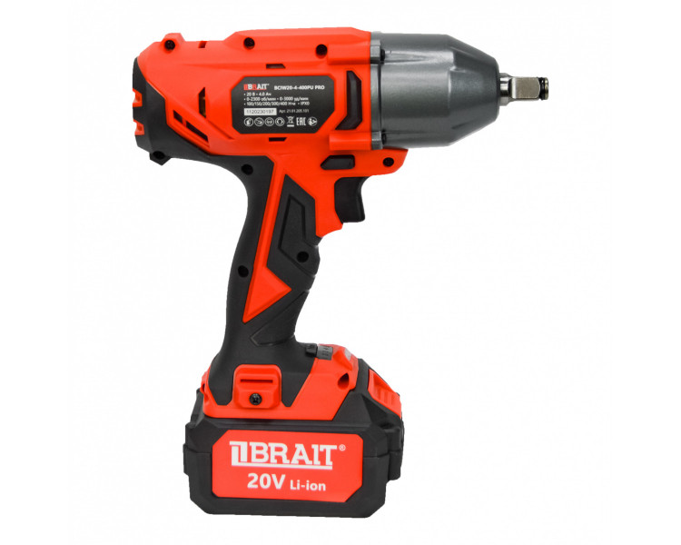 Гайковерт аккумуляторный BRAIT BCIW20-4-400PU Pro