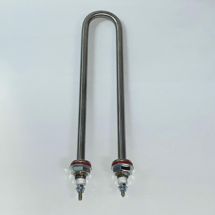 ТЭН для воды Хром 2,5кВт нержавейка U-образный (55/Ø11/штуцер Ø18)