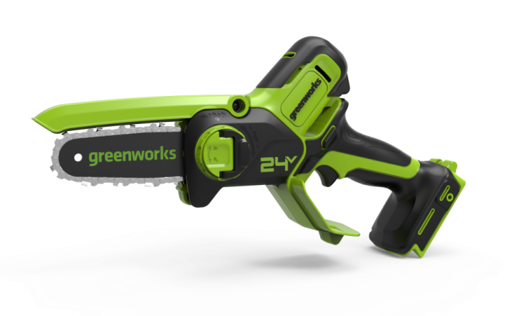 Цепная мини пила аккумуляторная Greenworks G24MCS10 2008207